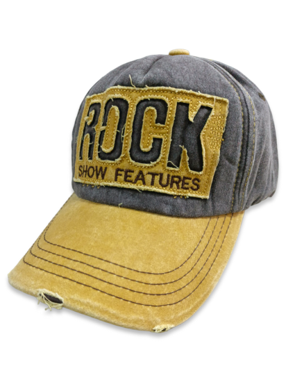 Rock Vintage Kahverengi Beyzbol Şapka